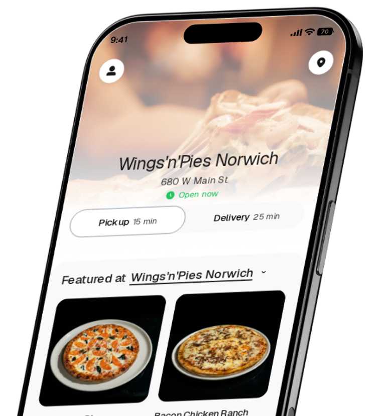 Wings'n'Pies Norwich app preview